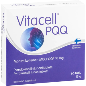 Vitacell PQQ pyrrolokinoliinikinonitabletti 60 tabl Vitacell PQQ pyrrolokinoliinikinonitabletti 60 tabl