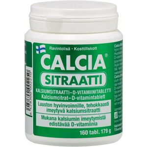 Calcia Sitraatti kalsiumsitraatti-D-vitamiinitabletti 160 tabl Calcia Sitraatti kalsiumsitraatti-D-vitamiinitabletti 160 tabl