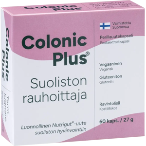 Hankintatukku Colonic plus Suoliston rauhoittaja Perillauutekapseli 60 kaps Hankintatukku Colonic plus Suoliston rauhoittaja Perillauutekapseli 60 kaps
