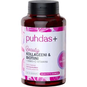 Puhdas+ Kollageeni & Biotiini 120+30kaps Puhdas+ Kollageeni & Biotiini 120+30kaps
