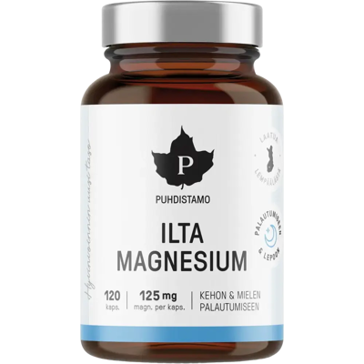 Puhdistamo Puhdistamo Illan Magnesium - Ravintolisä Puhdistamo Puhdistamo Illan Magnesium - Ravintolisä