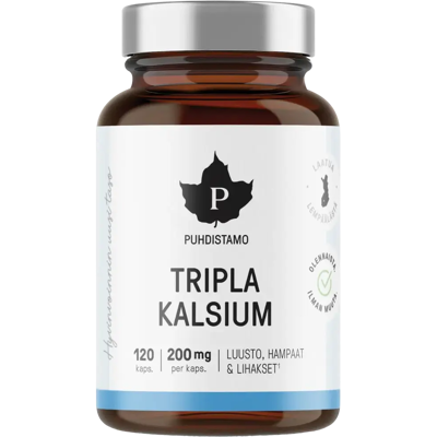 Puhdistamo Tripla Kalsium 120 kaps Puhdistamo Tripla Kalsium 120 kaps