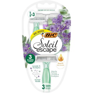 BIC Soleil Escape 3 kertakäyttöiset parranajokoneet - 3 kpl BIC Soleil Escape 3 kertakäyttöiset parranajokoneet - 3 kpl