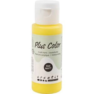Plus Color askartelumaali 60 ml keltainen Plus Color askartelumaali 60 ml keltainen