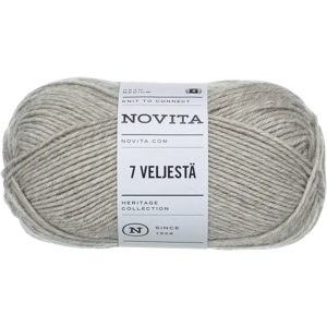 Novita lanka 7 Veljestä 100 g hiekka 060 Novita lanka 7 Veljestä 100 g hiekka 060