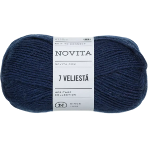 Novita lanka 7 Veljestä 100 g laivasto 170 Novita lanka 7 Veljestä 100 g laivasto 170
