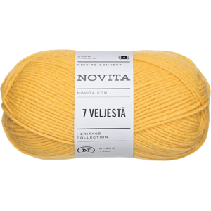 Novita lanka 7 Veljestä 100g auringonkukka 268 Novita lanka 7 Veljestä 100g auringonkukka 268