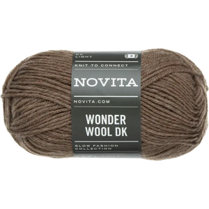Novita lanka Wonder Wool DK 50 g metsäsieni 068 Novita lanka Wonder Wool DK 50 g metsäsieni 068