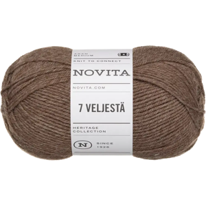 Novita lanka 7 Veljestä 100g metsäsieni 068 Novita lanka 7 Veljestä 100g metsäsieni 068
