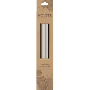 Novita Sukkapuikot 20cm - 3,5mm harmaa Novita Sukkapuikot 20cm - 3,5mm harmaa