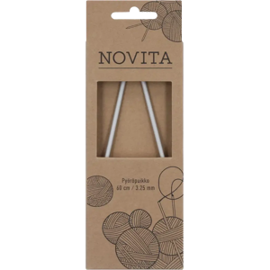 Novita Pyöröpuikko 60cm - 3,25 mm harmaa Novita Pyöröpuikko 60cm - 3,25 mm harmaa