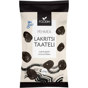 Foodin Lakritsitaateli 170g Foodin Lakritsitaateli 170g