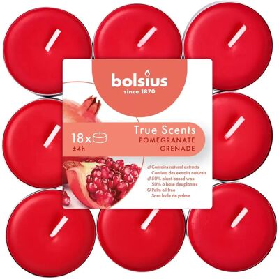 Bolsius Granaattiomenan tealights - Pitkäkestoinen tuoksu Bolsius Granaattiomenan tealights - Pitkäkestoinen tuoksu