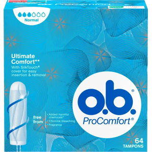 o.b. ProComfort Normal tampongit - 64 kpl o.b. ProComfort Normal tampongit - 64 kpl