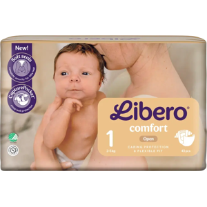 Libero Comfort koko 1, 43 kpl, 2-5kg Libero Comfort koko 1, 43 kpl, 2-5kg
