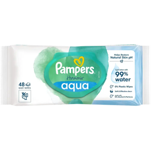Pampers Harmonie Aqua Vauvan Pyyhkeet - Herkälle & Hipoallergeene Pampers Harmonie Aqua Vauvan Pyyhkeet - Herkälle & Hipoallergeene