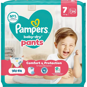 Pampers Baby Dry Pants S7 15+ kg 29kpl housuvaippa Pampers Baby Dry Pants S7 15+ kg 29kpl housuvaippa