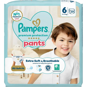 Pampers Premium Protection Pants S6 13-19kg 27kpl housuvaippa Pampers Premium Protection Pants S6 13-19kg 27kpl housuvaippa