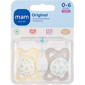 MAM Original 0-6kk sil 2kpl MAM Original 0-6kk sil 2kpl