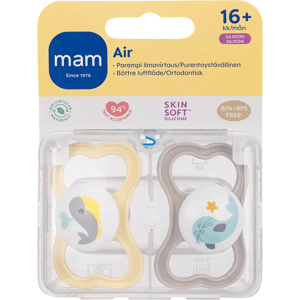 MAM Air 16+kk silikonitutti 2kpl MAM Air 16+kk silikonitutti 2kpl