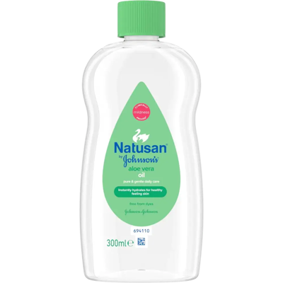 Natusan by Johnson's Aloe Vera Oil 300ml Natusan by Johnson's Aloe Vera Oil 300ml