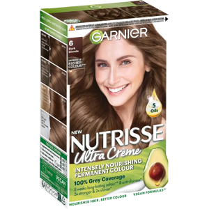 Garnier Nutrisse Tummanvaalea Hiusväri - Luonnollinen Näky, Pidennet Kesto, 3x Kiilto Garnier Nutrisse Tummanvaalea Hiusväri - Luonnollinen Näky, Pidennet Kesto, 3x Kiilto