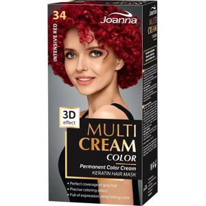 Joanna Multi Cream Color hiusväri Intensive Red 34 Joanna Multi Cream Color hiusväri Intensive Red 34