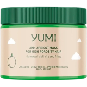 Yumi 3in1 rakennepaikkaava hiusnaamio aprikoosi 300 ml huokoisille ja vaurioituneille hiuksille Yumi 3in1 rakennepaikkaava hiusnaamio aprikoosi 300 ml huokoisille ja vaurioituneille hiuksille
