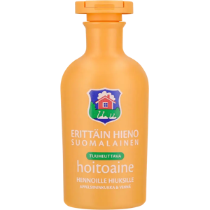 Erittäin Hieno Suomalainen tuuheuttava hoitoaine Appelsiininkukka & Vehnä 300ml Erittäin Hieno Suomalainen tuuheuttava hoitoaine Appelsiininkukka & Vehnä 300ml