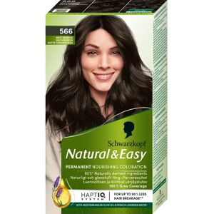 Schwarzkopf Natural & Easy 566 Mattamusta Tuhkanruskea - Hiusväri Schwarzkopf Natural & Easy 566 Mattamusta Tuhkanruskea - Hiusväri