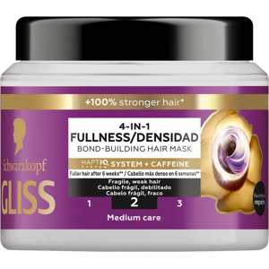 Schwarzkopf Gliss 4-in-1 Volluus-Bond-Tehdas Hiusten Naamio - Hiusnaamio heikoille ja hauraille hiuksille Schwarzkopf Gliss 4-in-1 Volluus-Bond-Tehdas Hiusten Naamio - Hiusnaamio heikoille ja hauraille hiuksille