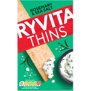 Ryvita Rosmariini & Merisuola ohut keksi 125g Ryvita Rosmariini & Merisuola ohut keksi 125g