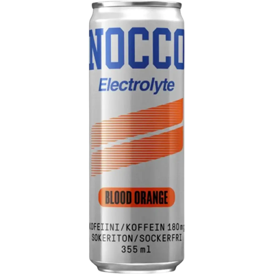 Nocco Electrolyte Blood Orange hiilihapotettu juoma 355ml Nocco Electrolyte Blood Orange hiilihapotettu juoma 355ml