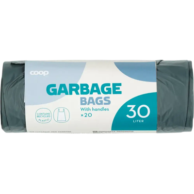 Coop jätekassit 30l harmaa 20kpl Coop jätekassit 30l harmaa 20kpl