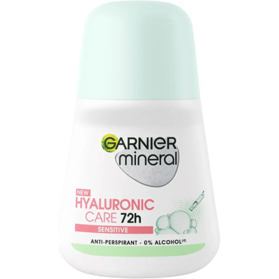 Garnier Mineral Hyaluronic Care 72h Sensitive roll-on deo 50 ml Garnier Mineral Hyaluronic Care 72h Sensitive roll-on deo 50 ml