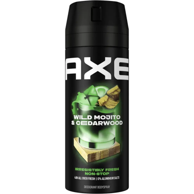 Axe Wild Green Mojito & Setripuu Deodorantti - Miehen Raikkaus Axe Wild Green Mojito & Setripuu Deodorantti - Miehen Raikkaus