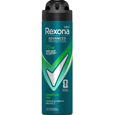 Rexona Men Advanced Protection Quantum Dry Antiperspirantti Deodorantti Spray miehille 150 ml Rexona Men Advanced Protection Quantum Dry Antiperspirantti Deodorantti Spray miehille 150 ml
