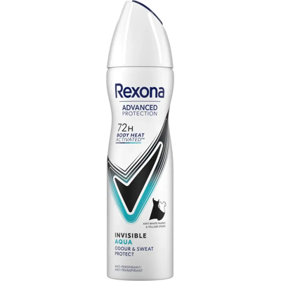 Rexona Edistynyt Suoja Invisible Aqua Antiperspirantti Suihke - 150 ml Rexona Edistynyt Suoja Invisible Aqua Antiperspirantti Suihke - 150 ml