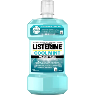 Listerine Viileä Piparminttu Miedompi Suuvesi Listerine Viileä Piparminttu Miedompi Suuvesi