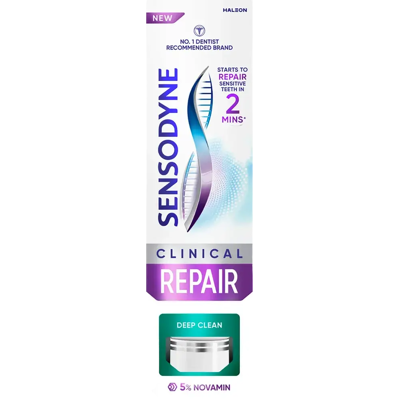 Sensodyne Clinical Repair Deep Clean hammastahna 75ml Sensodyne Clinical Repair Deep Clean hammastahna 75ml
