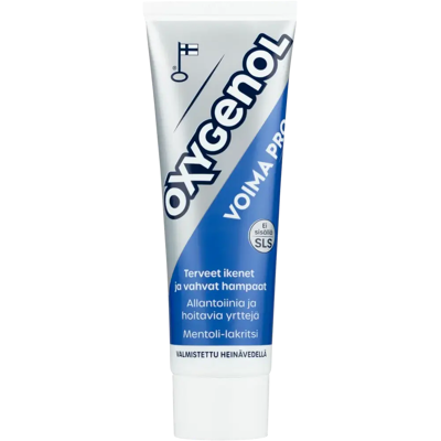 Oxygenol 75ml Voima pro hammastahna Oxygenol 75ml Voima pro hammastahna