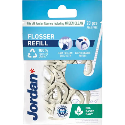 Jordan Easy Clean Flosser täyttölangat - Hammaslangat sopii Flosserille Jordan Easy Clean Flosser täyttölangat - Hammaslangat sopii Flosserille