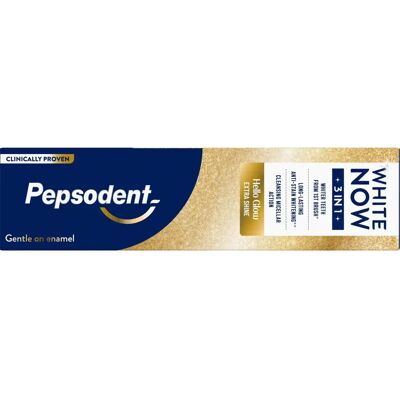 Pepsodent White Now 3in1 Hello Glow Hammastahna 75 ml Pepsodent White Now 3in1 Hello Glow Hammastahna 75 ml