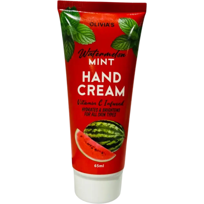 OLIVIA'S käsivoide vitamin C vesimeloni & minttu 65ml OLIVIA'S käsivoide vitamin C vesimeloni & minttu 65ml