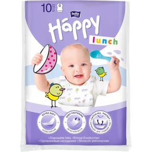 Happy ruokalappu kertakäyttöinen 10kpl Happy ruokalappu kertakäyttöinen 10kpl