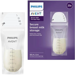 Avent Philips rintamaidon säilytyspussi 180ml 25 kpl Avent Philips rintamaidon säilytyspussi 180ml 25 kpl