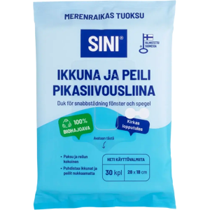 SINI Ikkuna- ja peili kostea pikasiivousliina 30 kpl SINI Ikkuna- ja peili kostea pikasiivousliina 30 kpl