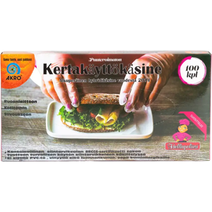 Akro kertakäyttökäsine XL 100kpl Akro kertakäyttökäsine XL 100kpl
