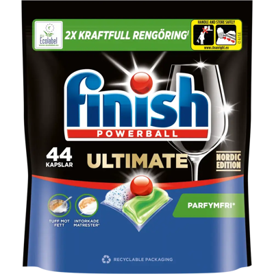 Finish Ultimate Hajusteeton konetiskikapseli 44kpl Finish Ultimate Hajusteeton konetiskikapseli 44kpl