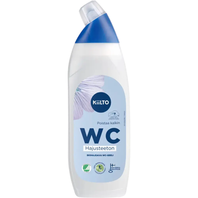 Kiilto biohajoava WC-geeli Hajusteeton 750 ml Kiilto biohajoava WC-geeli Hajusteeton 750 ml